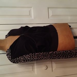 NWT Juicy Couture velour black & cheetah print track jacket